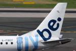 Flybe, G-FBEF, Embraer, ERJ-190 LR (Seitenleitwerk/Tail), 11.08.2012, DUS-EDDL, Düsseldorf, Germany 