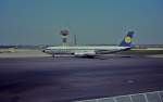 Boeing 707 Typ 330 C D-ABUA  Europa  der Lufthansa um 1969, Düsseldorf Flughafen