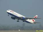British Airways. G-BNWX. Flughafen Dsseldorf. 11.10.2008.