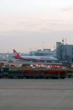 Air Berlin Airbus 321 (D ALSC) auf dem Flughafen Düsseldorf. 30.01.2014