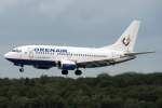 Orenair B737-500 VP-BPF im Anflug auf 23L in DUS / EDDL / Düsseldorf am 28.08.2011