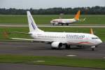 XL Schauinsland B737-800 D-AXLF & Pegasus B737-800 TC-AAE an der 23L in DUS / EDDL / Düsseldorf am 28.08.2011
