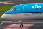 KLM Cityhopper (WA-KLC), PH-EZM, Embraer, 190 STD (Bug/Nose), 27.06.2015, DUS-EDDL, Düsseldorf, Germany