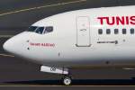 Tunisair (TU-TAR), TS-IOR  Tahar Haddad , Boeing, 737-6H3 (Bug/Nose), 22.08.2015, DUS-EDDL, Düsseldorf, Germany