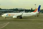 Flyegypt SU-TMH rollt zum Gate in Düsseldorf 4.10.2015