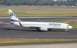 Sun Express Germany, D-ASXJ, (c/n 30807),Boeing 737-86N(WL), 01.09.2016, DUS-EDDL, Düsseldorf, Germany (Sticker: on behalf of Eurowings) 
