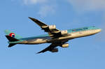 Korean Air Boeing 747-8B5 HL7631 beim Start in Frankfurt 7.6.2017