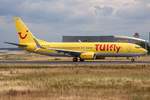 TUIfly (X3-TUI), D-ATUA, Boeing, 737-8K5 sswl (gelbe X3-Lkrg.), 10.07.2017, FRA-EDDF, Frankfurt, Germany 