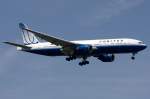 United Airlines, N220UA, Boeing, B777-222ER, 23.05.2009, FRA, Frankfurt, Germany 

