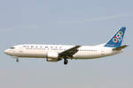 Olympic Airlines, SX-BKC, Boeing 737-484, msn: 25361/2130,  Philippi , 20.Mai 2005, FRA Frankfurt, Germany.