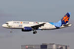 Israir Airbus A320-232 4X-ABF bei der Landung in Frankfurt 19.2.2021