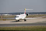 Air Nostrum (YW-ANE) opby Iberia Regional (IB-...), EC-MLO  Visita Vigo , Bombardier, CRJ-1000 (CL-600-2E25), 15.09.2023, EDDF-FRA, Frankfurt, Germany