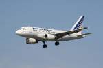 Airbus A318-111 - F-GUGA - Air France    im Landeanflug auf Frankfurt/Main am 21.