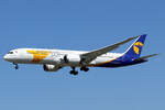 Mongolian Boeing 787-9 Dreamliner EI-UBN bei der Landung in Frankfurt 7.8.2025