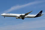 Lufthansa Airbus A340-642 D-AIHI bei der Landung in Frankfurt 7.8.2025