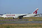 Qatar Airways Cargo, A7-BTA, Boeing B777-F, msn: 68063/1761, 11.August 2025, FRA Frankfurt, Germany.