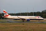 BA CityFlyer, G-LCYL, Embraer ERJ-190LR, msn: 19000346, 13.August 2025, FRA Frankfurt, Germany.