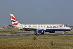 BA CityFlyer, G-LCAB, Embraer ERJ-190LR, msn: 19000465, 14.August 2025, FRA Frankfurt, Germany.