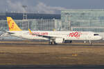 Pegasus Airlines Airbus A321-251NX TC-RDP rollt zum Gate in Frankfurt 22.1.2026