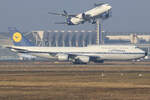 Lufthansa Boeing 747-830 D-ABYT rollt zum Gate in Frankfurt 22.1.2026