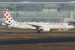 Croatia Airlines Airbus A220-371 9A-CAP rollt zum Gate in Frankfurt 22.1.2026