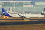 SAS Embraer ERJ-195LR SE-RSV rollt zum Gate in Frankfurt 22.1.2026