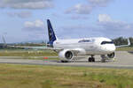 Lufthansa City Airbus A320-271N D-AIJP rollt zum Terminal in Frankfurt 13.6.2026