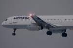 Der Lufthansa Airbus A321-131 D-AIRN beim Landen in Frankfurt (04.01.11)    