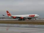 Erstlandung TAM A340-500 PT-MSN rwy 25R  01.12.2007