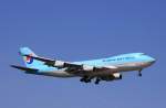 Korean Air mit einer 747 Cargo im Anflug auf Frankfurt (den A380 konnten wir am Abend leider nicht mehr erwischen), aufgenommen am 15.08.2012