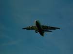 Avro RJ 85 im Endanflug. Aufgenommen im Juli 2008.
