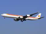 Iberia A340-600 EC-JOH im Anflug auf 25L in FRA / EDDF / Frankfurt am 23.09.2007