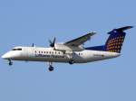 Lufthansa Regional Dash 8-300 D-BDTM im Anflug auf 25L in FRA / EDDF / Frankfurt am 23.09.2007