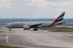 Emirates Sky Cargo B 777-F1H A6-EFJ bei der Ankunft in Frankfurt am 09.06.2013