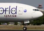 Qatar Airways, A7-BAB  Um-Alamad , Boeing, 777-300 ER (Bug/Nose ~ Oneworld-Lackierung), 23.04.2014, FRA-EDDF, Frankfurt, Germany