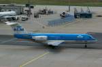 PH-KZL KLM Cityhopper Fokker F70    zum Start in Frankfurt 15.07.2014