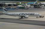 OH-LKO Finnair Embraer ERJ-190LR (ERJ-190 bis 100 LR)  fertig zum Start in Frankfurt  15.07.2014