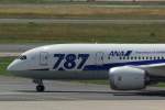 JA823A All Nippon Airways Boeing 787-8 Dreamliner    zum Start inFrankfurt am 16.07.2014