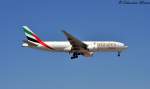 Emirates SkyCargo Boeing 777-F1H A6-EFE am 12.08.2012 in Frankfurt (a) Main Fulghafen
