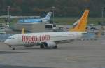 Boeing 737-82R(WL) TC-ADP von Pegassus Airlines ist gerade am 16.10.2014 in Frankfurt /Main  gelandet .