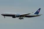 United B777-200 N206UA im Anflug auf die damalige 25R in FRA / EDDF / Frankfurt am 28.05.2011
