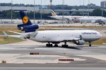 D-ALCM Lufthansa Cargo McDonnell Douglas MD-11F  am 01.08.2016 in Frankfurt zum Start