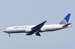 N69020 United Airlines Boeing 777-224(ER)  beim Anflug auf Frankfurt am 06.08.2016
