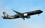Air New Zealand, D-AZAX, Reg.ZK-NNA, MSN 8496, Airbus A 321-271NX, 28.10.2018, XFW-EDHI, Hamburg Finkenwerder, Germany (all Black livery) 