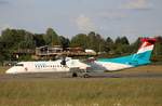 Luxair, LX-LGM,MSN 4425,De Havilland Canada DHC8-402Q Dash 8, 14.06.2017, HAM-EDDH, Hamburg, Germany (Sticker: Luxemborg connectig you with Investment funds) 
