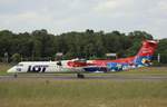LOT Polish Airlines, SP-EQF, MSN 4422, De Havilland Canada DHC8-402Q Dash 8, 16.06.2017, HAM-EDDH, Hamburg, Germany (Ptasie Mleczko livery) 