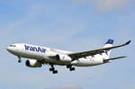 Iran Air Airbus A330-200 EP-IJA vor der Landung auf dem Airport Hamburg Helmut Schmidt am 06.07.17