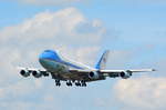 Donald Trump im Anflug! Am 06.07.17 besuchte anlässlich des G20-Gipfels die Boeing VC-25A (747-2G4B) (Air Force One) 2900 der US Air Force den Airport Hamburg Helmut Schmidt.