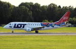 LOT Polish Airlines, SP-LDF, MSN 170000035, Embraer ERJ170-100LR, 23.08.2017, HAM-EDDH, Hamburg, Germany (Ptasie Mleczko livery) 