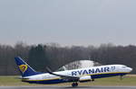 Ryanair Boeing 737-800 EI-GDD am 22.02.18 beim Star am Airport Hamburg Helmut Schmidt aufgenommen.